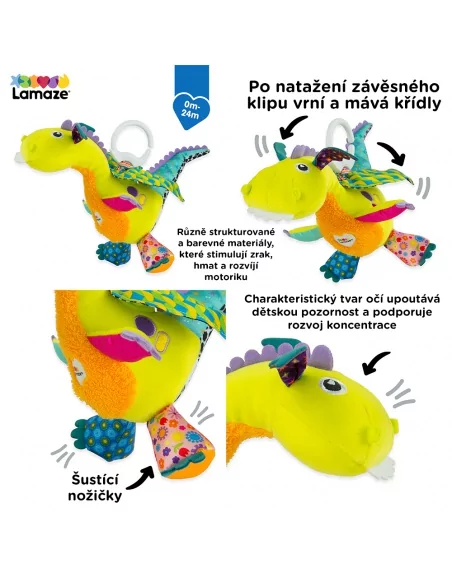 Lamaze - Flip Flap Dráček | www.prvnihracky.cz Lamaze - Flip Flap Dráček | www.prvnihracky.cz