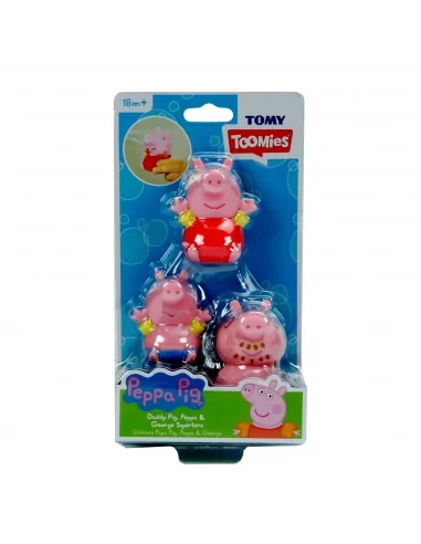 TOOMIES - Prasátko Peppa Pig, tatínek a Tom - stříkající hračky do vody | www.prvnihracky.cz