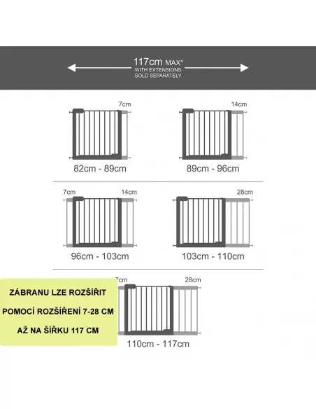 Munchkin - Rozšíření dětské zábrany 7 cm - bílá | www.prvnihracky.cz