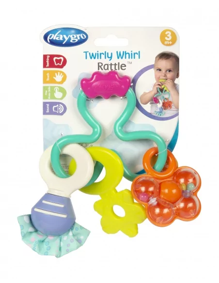 Playgro - Chrastítko s kousátky pastelové | www.prvnihracky.cz Playgro - Chrastítko s kousátky pastelové | www.prvnihracky.cz