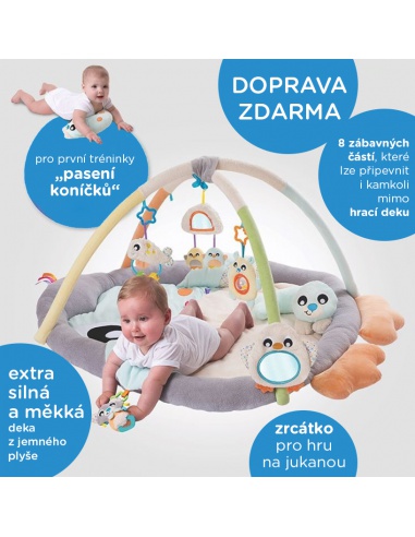 Playgro - Luxusní hrací deka Tučňák