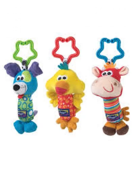 Playgro - Cestovní závěsné hračky 3ks Playgro - Cestovní závěsné hračky 3ks