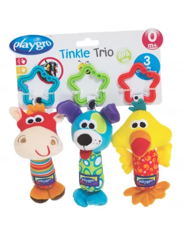 Playgro - Cestovní závěsné hračky 3ks