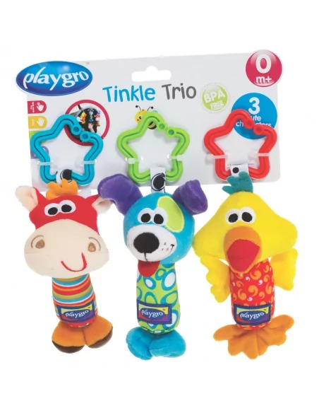Playgro - Cestovní závěsné hračky 3ks Playgro - Cestovní závěsné hračky 3ks