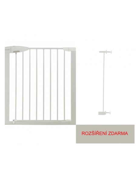 Munchkin - Bezpečnostní dětská zábrana Easy Loc bílá se 7 cm rozšířením ZDARMA | www.prvnihracky.cz