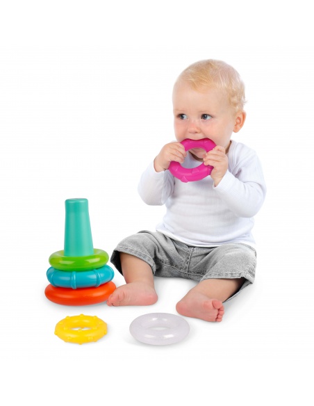 Playgro - Plastové navlékací kroužky pastelové | www.prvnihracky.cz Playgro - Plastové navlékací kroužky pastelové | www.prvnihracky.cz