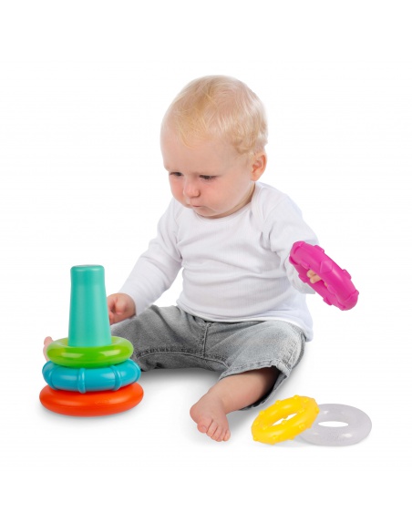Playgro - Plastové navlékací kroužky pastelové | www.prvnihracky.cz Playgro - Plastové navlékací kroužky pastelové | www.prvnihracky.cz