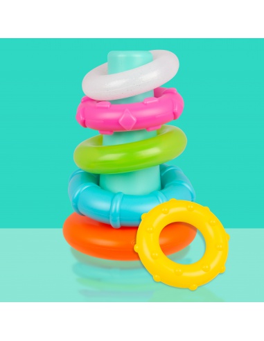 Playgro - Plastové navlékací kroužky pastelové | www.prvnihracky.cz