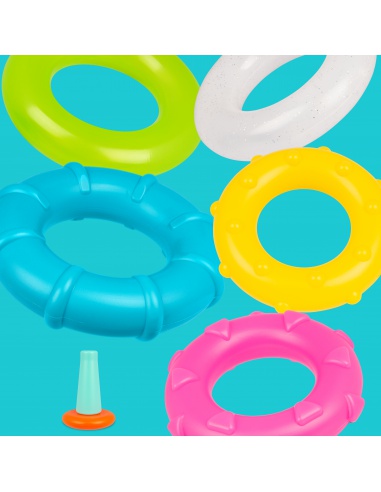 Playgro - Plastové navlékací kroužky pastelové | www.prvnihracky.cz