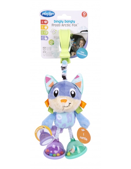 Playgro - Závěsná polární liška s klipem | www.prvnihracky.cz