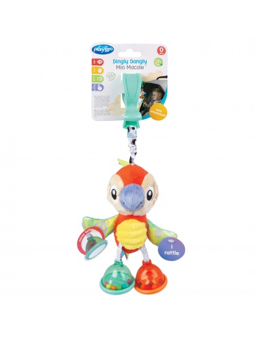 Playgro - Závěsný papoušek s klipem