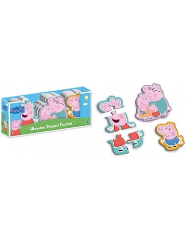 PEPPA PIG - Dřevěné puzzle - 3 druhy assort | www.prvnihracky.cz
