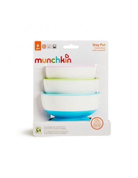 Munchkin - Misky s přísavkami 3ks Munchkin - Misky s přísavkami 3ks