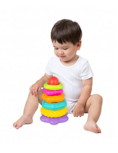 Playgro - Strukturované navlékací kroužky