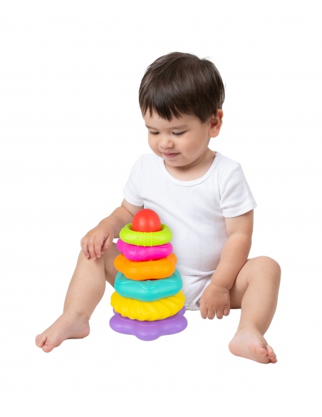 Playgro - Strukturované navlékací kroužky