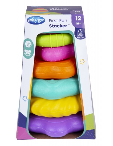 Playgro - Strukturované navlékací kroužky