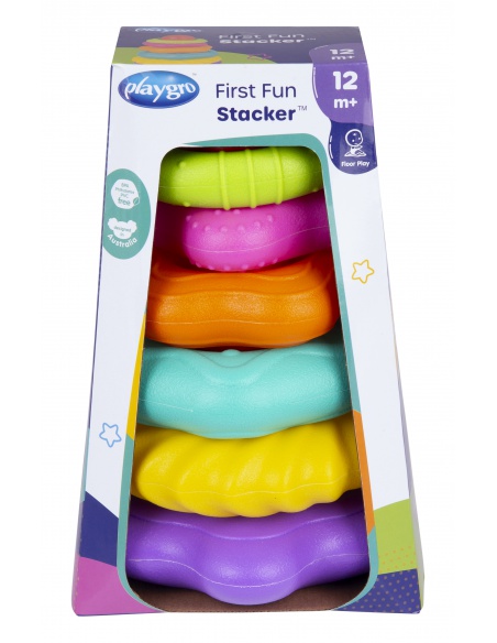 Playgro - Strukturované navlékací kroužky