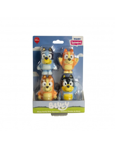 TOOMIES - Bluey rodina - stříkající hračky do vody 4ks