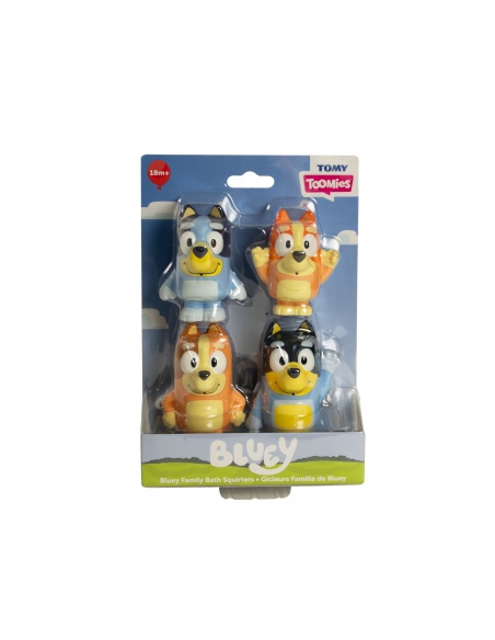 TOOMIES - Bluey rodina - stříkající hračky do vody 4ks TOOMIES - Bluey rodina - stříkající hračky do vody 4ks