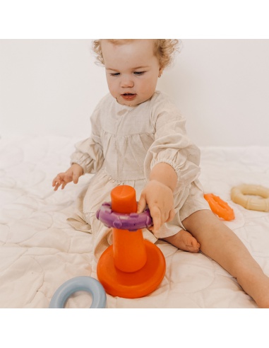 Playgro - Plastové navlékací kroužky pastelové | www.prvnihracky.cz