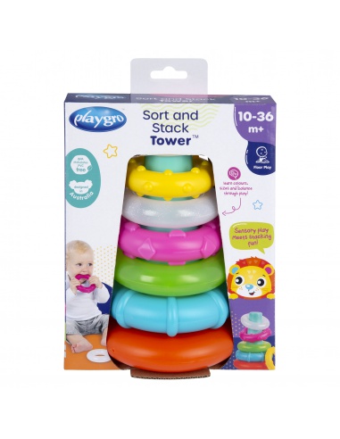 Playgro - Plastové navlékací kroužky pastelové | www.prvnihracky.cz