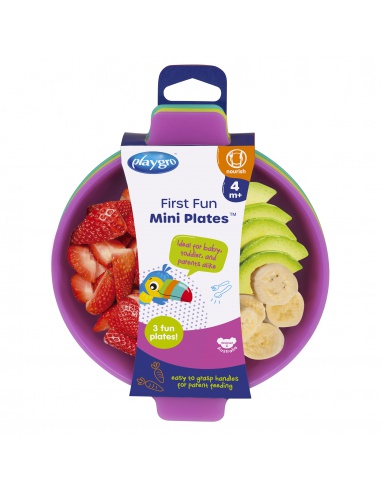 Playgro - Dětské talířky 3 ks