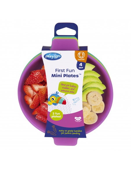 Playgro - Dětské talířky 3 ks Playgro - Dětské talířky 3 ks