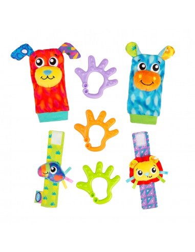Playgro - Dárkový set chrastící ponožky a náramky | www.prvnihracky.cz