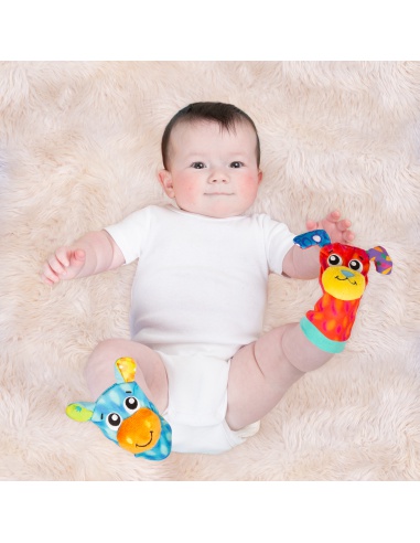 Playgro - Dárkový set chrastící ponožky a náramky | www.prvnihracky.cz