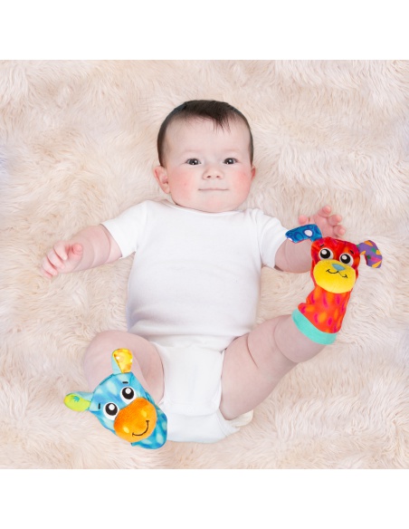 Playgro - Dárkový set chrastící ponožky a náramky | www.prvnihracky.cz