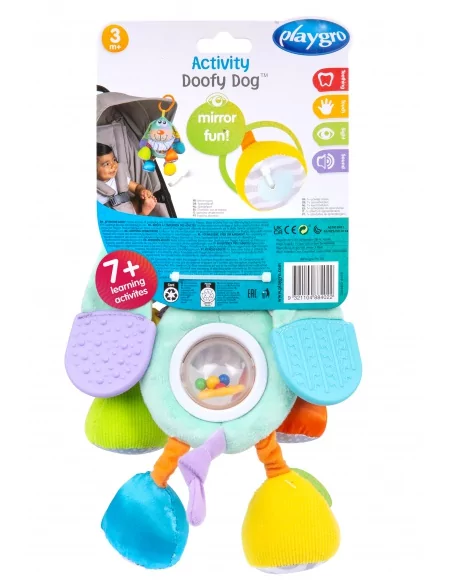 Playgro - Závěsný pejsek s kousátky pastelový | www.prvnihracky.cz